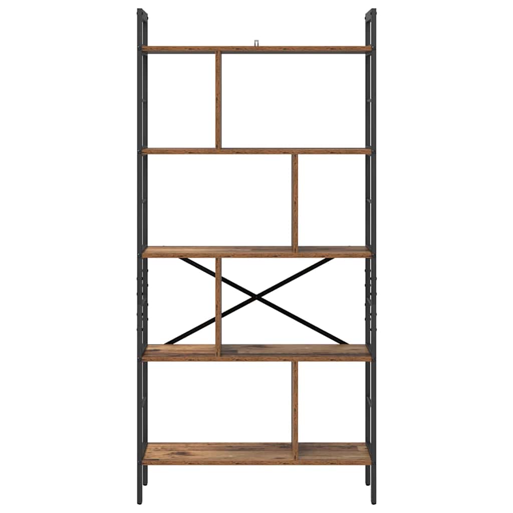 Bookshelf Old Wood 75 x 30 x 156 cm Engineered Wood
