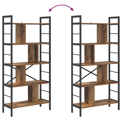 Bookshelf Old Wood 75 x 30 x 156 cm Engineered Wood