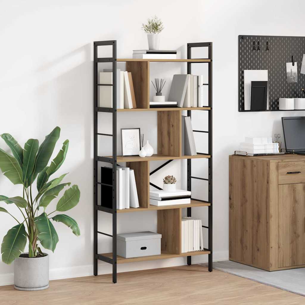 Bookshelf Artisan Oak 75 x 30 x 156 cm Engineered Wood