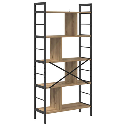 Bookshelf Artisan Oak 75 x 30 x 156 cm Engineered Wood