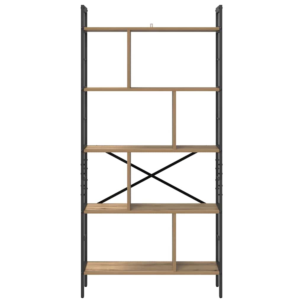 Bookshelf Artisan Oak 75 x 30 x 156 cm Engineered Wood