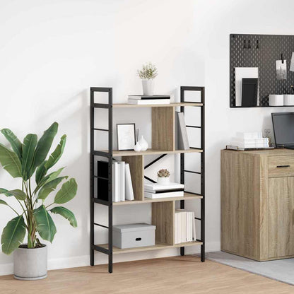 Bookshelf Sonoma Oak 75 x 30 x 123.5 cm Engineered Wood