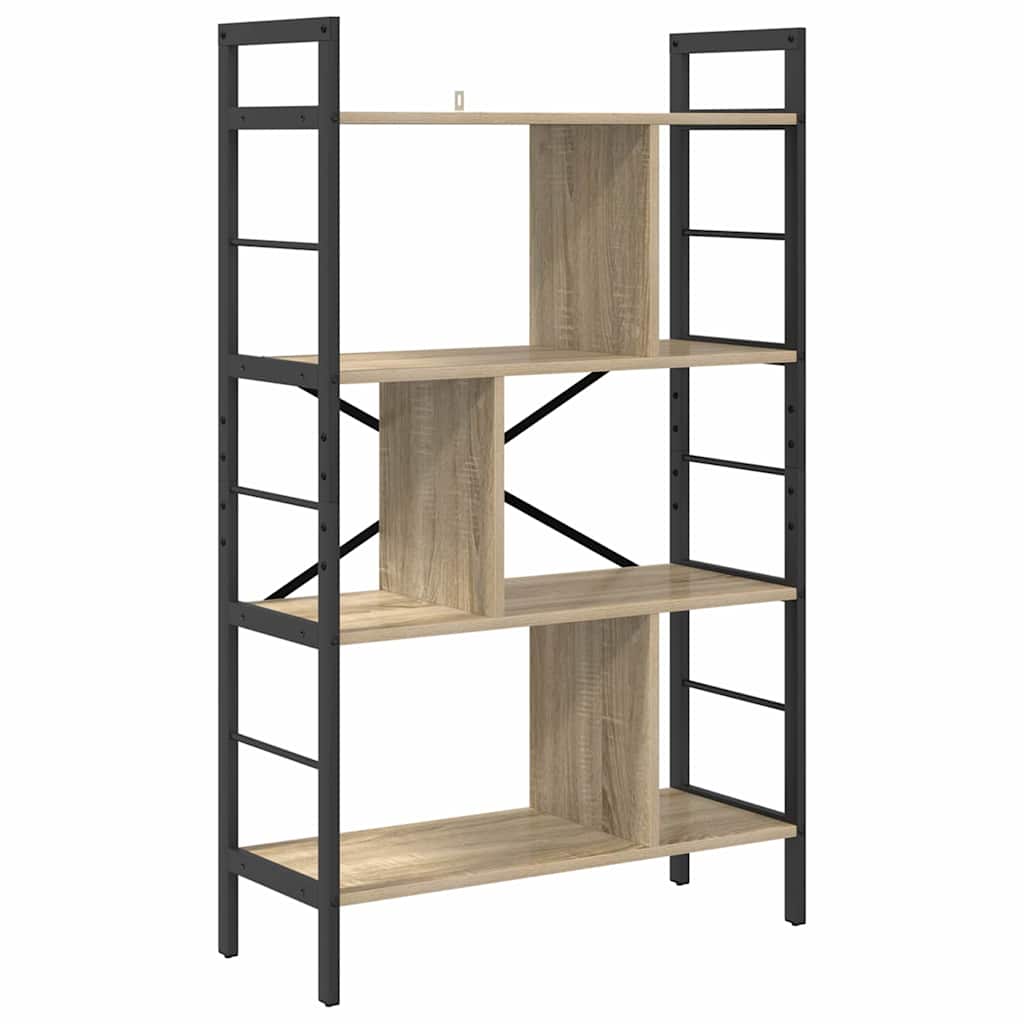 Bookshelf Sonoma Oak 75 x 30 x 123.5 cm Engineered Wood
