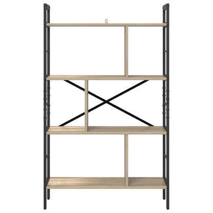 Bookshelf Sonoma Oak 75 x 30 x 123.5 cm Engineered Wood