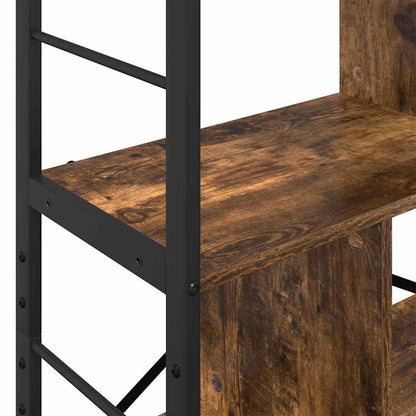 Bookshelf Smoked Oak 75 x 30 x 123.5 cm Engineered Wood