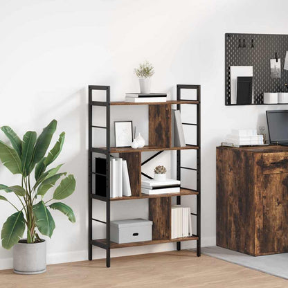 Bookshelf Smoked Oak 75 x 30 x 123.5 cm Engineered Wood