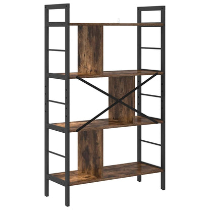 Bookshelf Smoked Oak 75 x 30 x 123.5 cm Engineered Wood