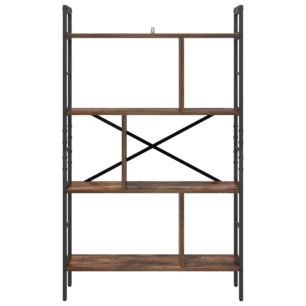 Bookshelf Smoked Oak 75 x 30 x 123.5 cm Engineered Wood