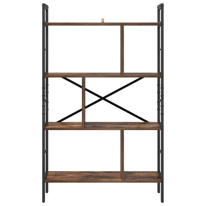 Bookshelf Smoked Oak 75 x 30 x 123.5 cm Engineered Wood