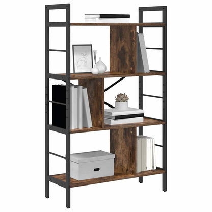 Bookshelf Smoked Oak 75 x 30 x 123.5 cm Engineered Wood