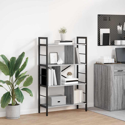 Bookshelf Grey Sonoma 75 x 30 x 123.5 cm Engineered Wood