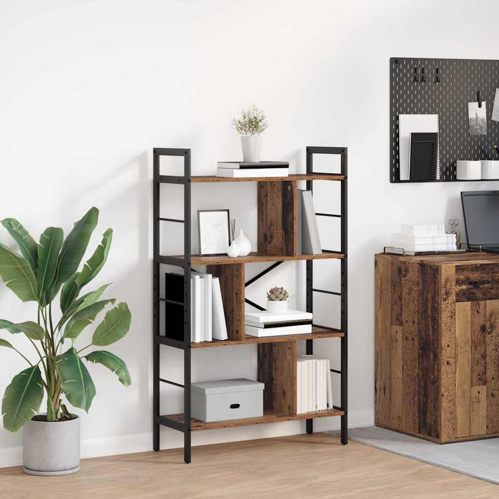 Bookshelf Old Wood 75 x 30 x 123.5 cm Engineered Wood