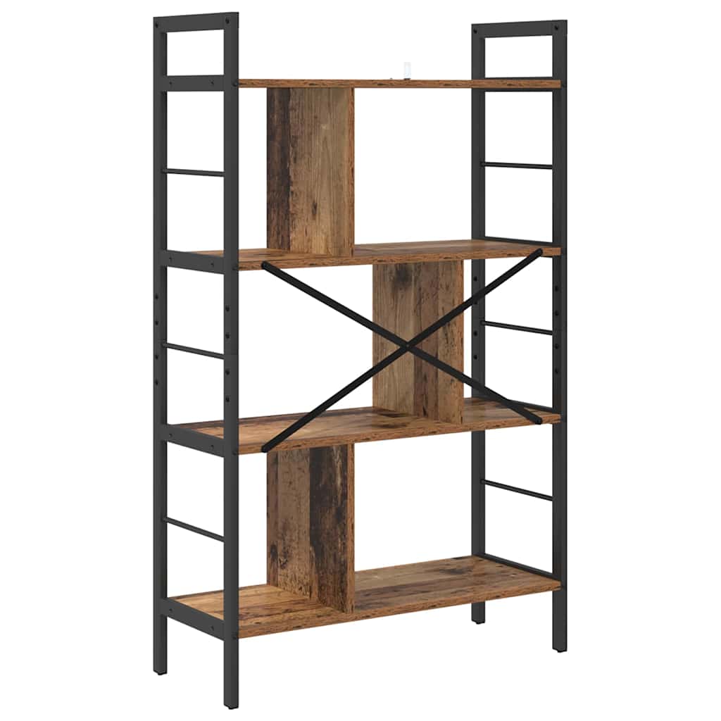 Bookshelf Old Wood 75 x 30 x 123.5 cm Engineered Wood