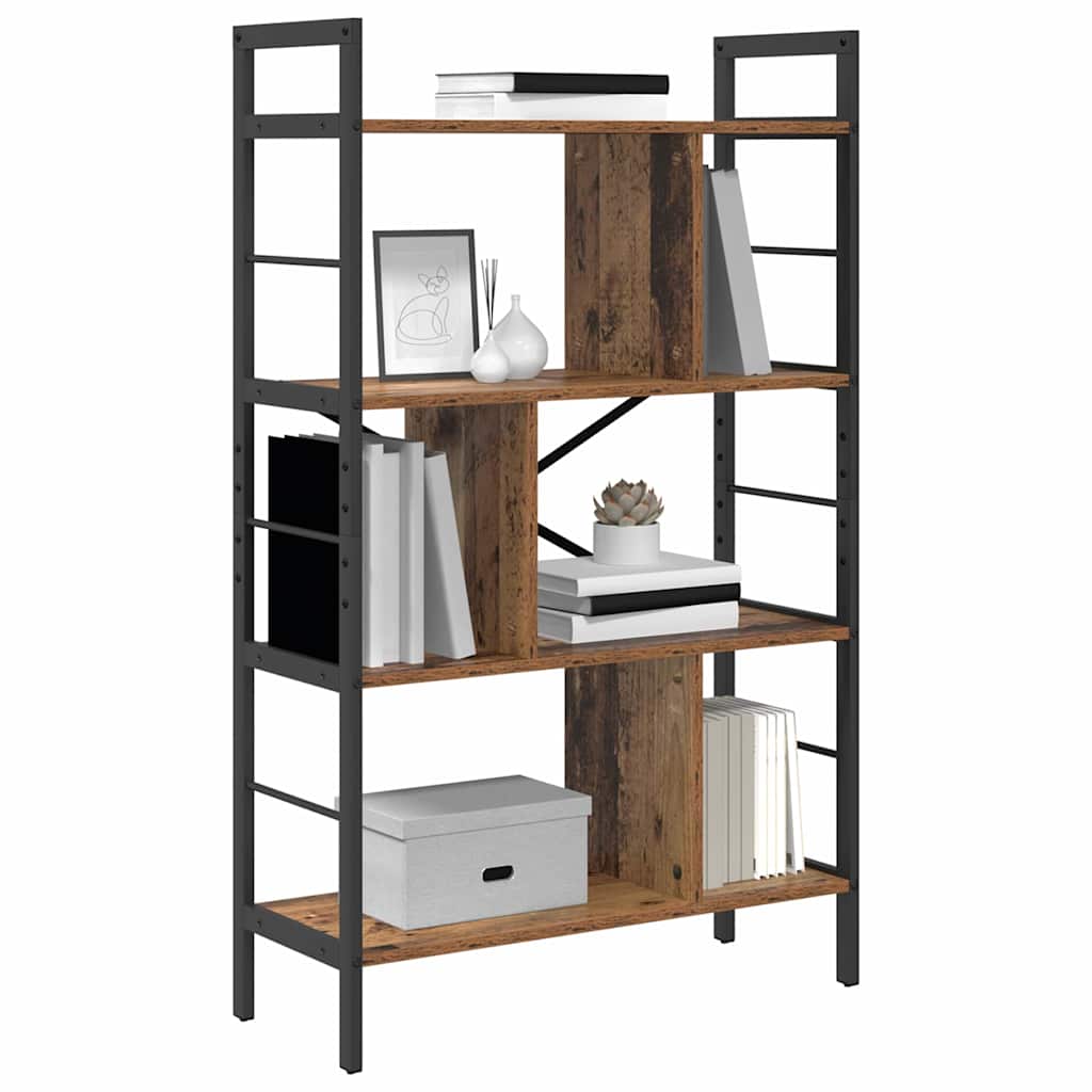 Bookshelf Old Wood 75 x 30 x 123.5 cm Engineered Wood