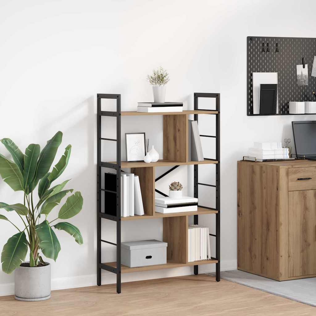 Bookshelf Artisan Oak 75 x 30 x 123.5 cm Engineered Wood
