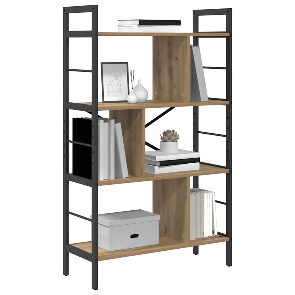 Bookshelf Artisan Oak 75 x 30 x 123.5 cm Engineered Wood
