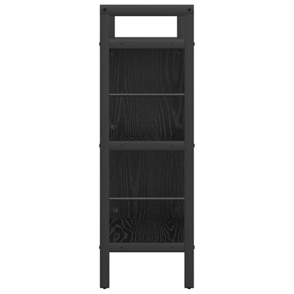 Bookshelf Black Oak 75 x 30 x 91 cm Engineered Wood