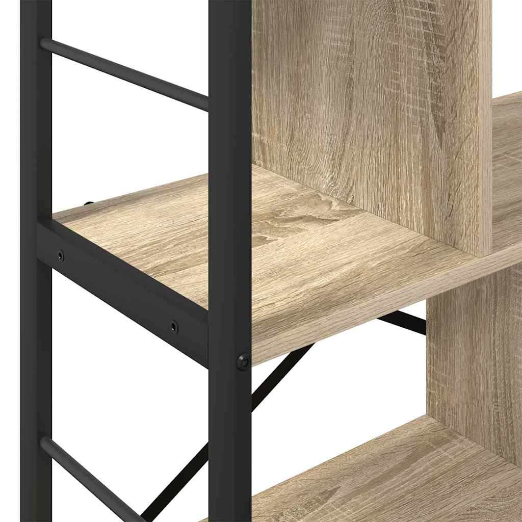 Bookshelf Sonoma Oak 75 x 30 x 91 cm Engineered Wood