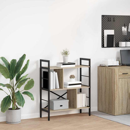 Bookshelf Sonoma Oak 75 x 30 x 91 cm Engineered Wood