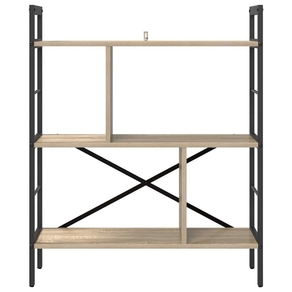 Bookshelf Sonoma Oak 75 x 30 x 91 cm Engineered Wood