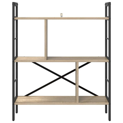 Bookshelf Sonoma Oak 75 x 30 x 91 cm Engineered Wood