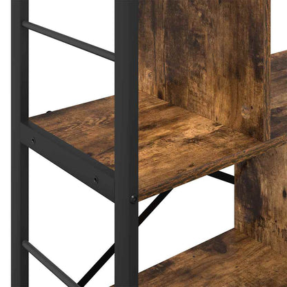Bookshelf Smoked Oak 75 x 30 x 91 cm Engineered Wood
