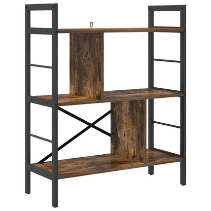 Bookshelf Smoked Oak 75 x 30 x 91 cm Engineered Wood