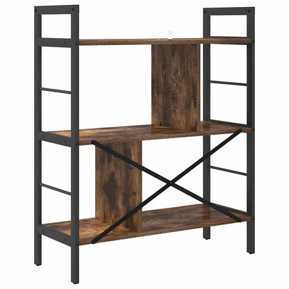 Bookshelf Smoked Oak 75 x 30 x 91 cm Engineered Wood
