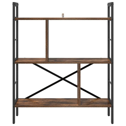 Bookshelf Smoked Oak 75 x 30 x 91 cm Engineered Wood