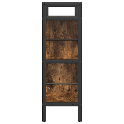 Bookshelf Smoked Oak 75 x 30 x 91 cm Engineered Wood