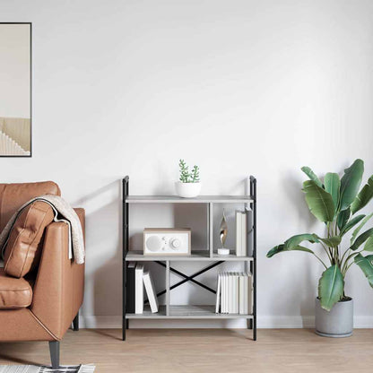 Bookshelf Grey Sonoma 75 x 30 x 91 cm Engineered Wood