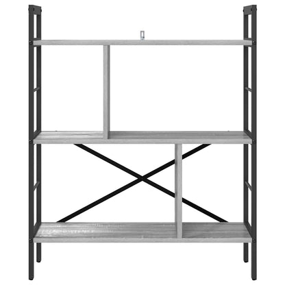 Bookshelf Grey Sonoma 75 x 30 x 91 cm Engineered Wood