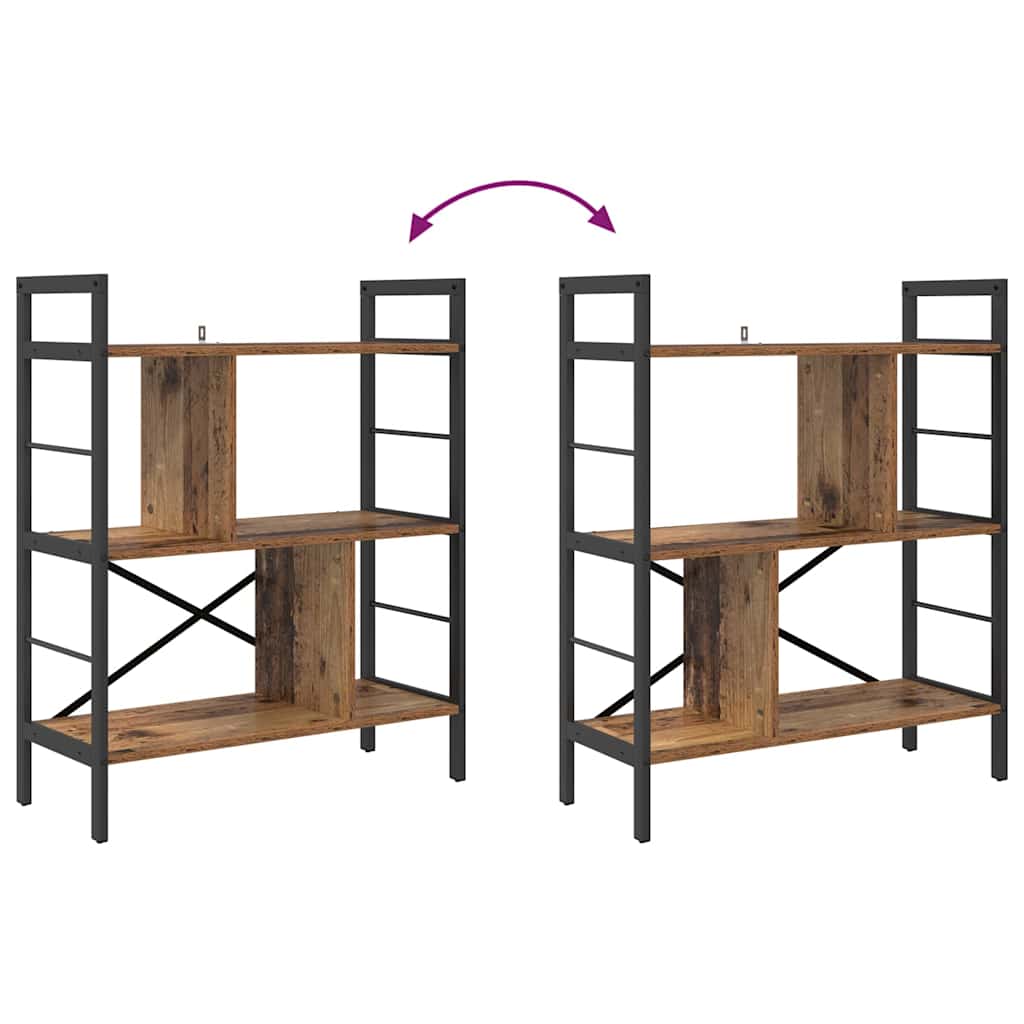 Bookshelf Old Wood 75 x 30 x 91 cm Engineered Wood