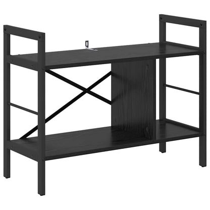 Bookshelf Black Oak 75 x 30 x 58.5 cm Engineered Wood