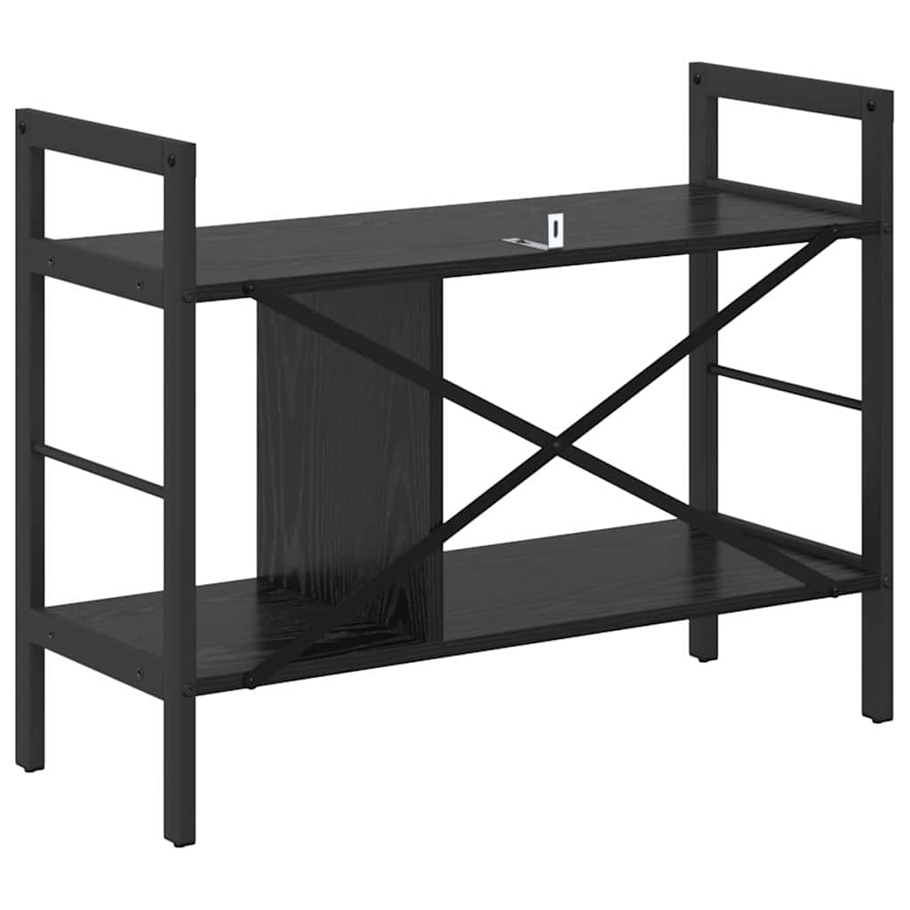 Bookshelf Black Oak 75 x 30 x 58.5 cm Engineered Wood