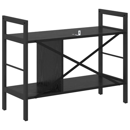 Bookshelf Black Oak 75 x 30 x 58.5 cm Engineered Wood