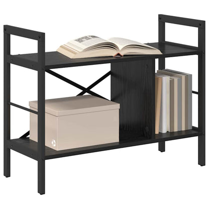 Bookshelf Black Oak 75 x 30 x 58.5 cm Engineered Wood