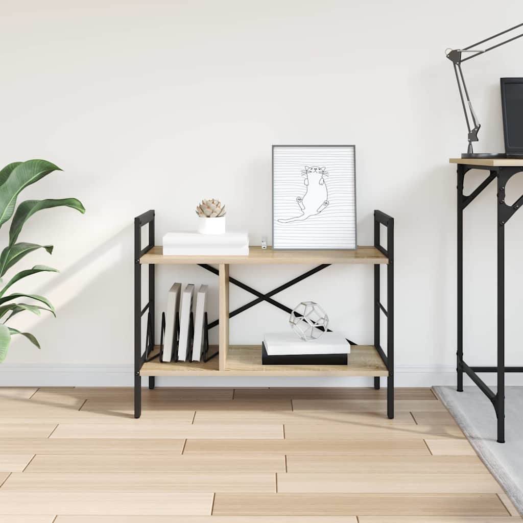 Bookshelf Sonoma Oak 75 x 30 x 58.5 cm Engineered Wood