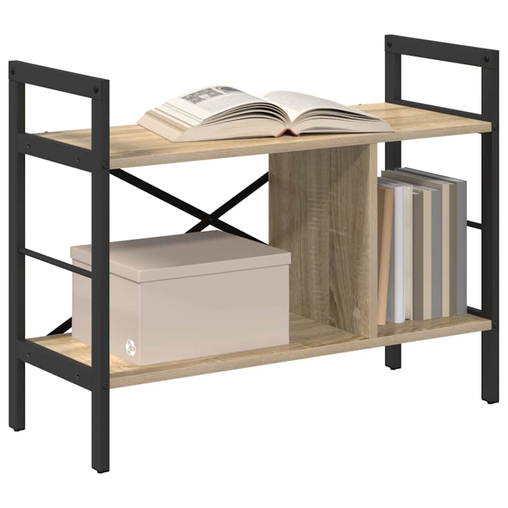 Bookshelf Sonoma Oak 75 x 30 x 58.5 cm Engineered Wood