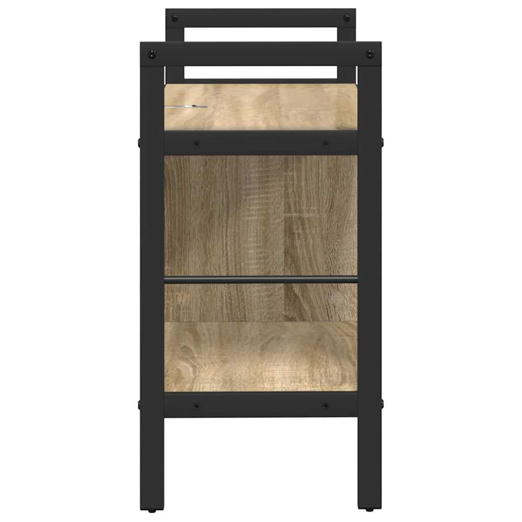 Bookshelf Sonoma Oak 75 x 30 x 58.5 cm Engineered Wood
