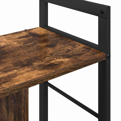 Bookshelf Smoked Oak 75 x 30 x 58.5 cm Engineered Wood