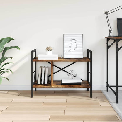 Bookshelf Smoked Oak 75 x 30 x 58.5 cm Engineered Wood