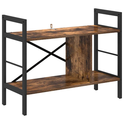 Bookshelf Smoked Oak 75 x 30 x 58.5 cm Engineered Wood