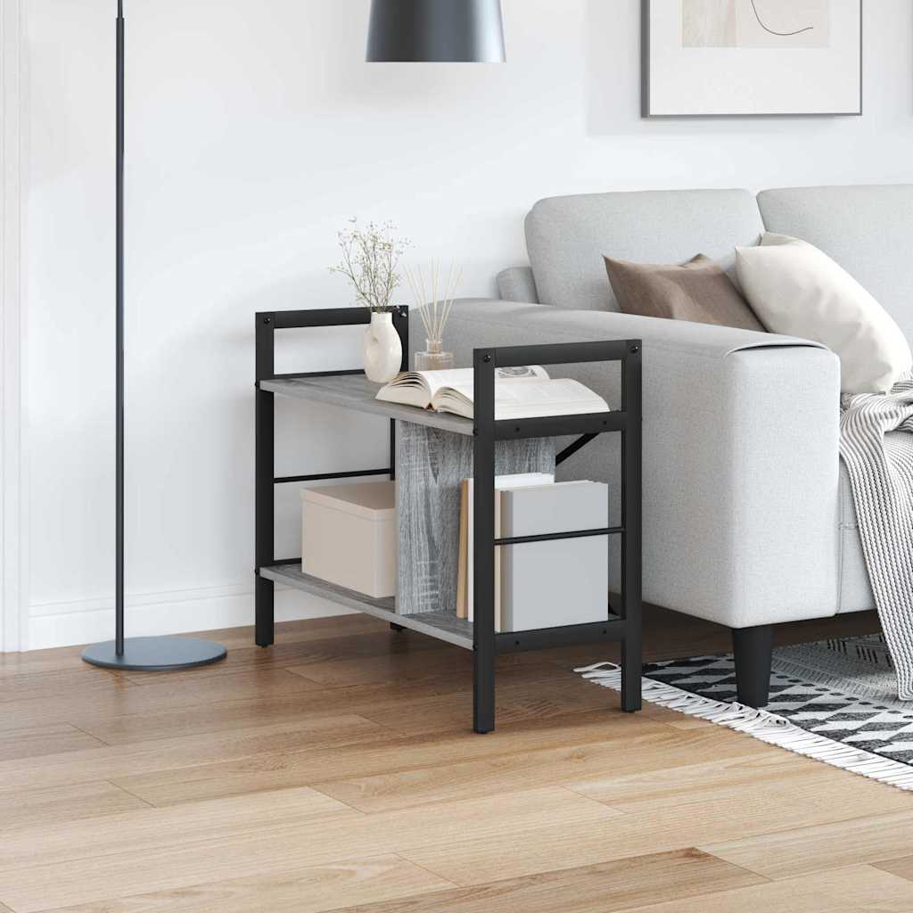 Bookshelf Grey Sonoma 75 x 30 x 58.5 cm Engineered Wood