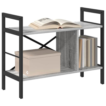 Bookshelf Grey Sonoma 75 x 30 x 58.5 cm Engineered Wood