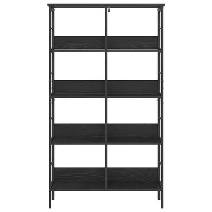 Bookshelf 8-Tier 82 x 32 x 144.5 cm Engineered Wood Black Oak