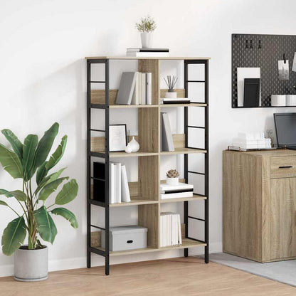 Bookshelf 8-Tier 82 x 32 x 144.5 cm Engineered Wood Sonoma Oak