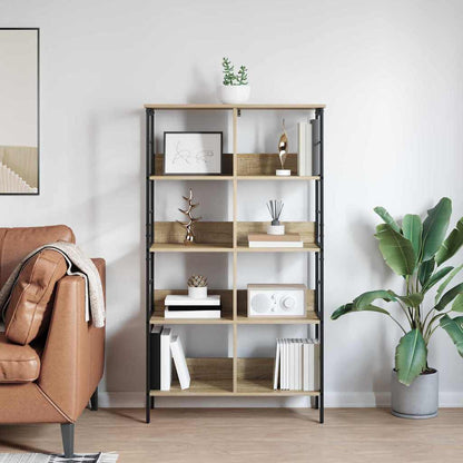 Bookshelf 8-Tier 82 x 32 x 144.5 cm Engineered Wood Sonoma Oak