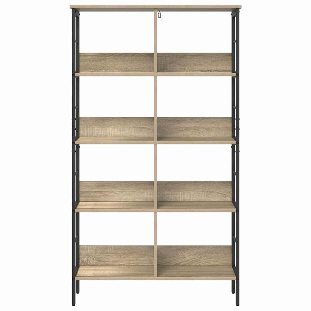 Bookshelf 8-Tier 82 x 32 x 144.5 cm Engineered Wood Sonoma Oak