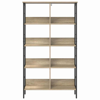 Bookshelf 8-Tier 82 x 32 x 144.5 cm Engineered Wood Sonoma Oak